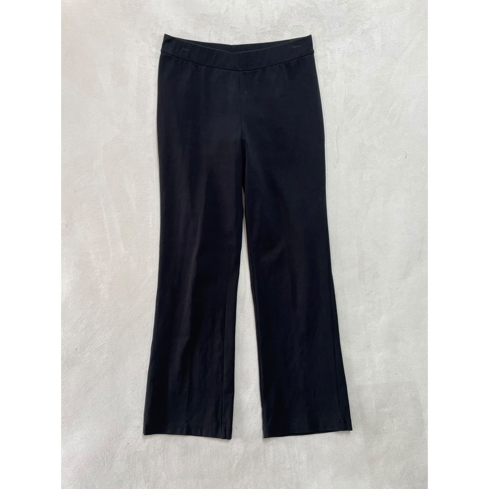 LL Bean Perfect Fit Pants Womens XS Petite Black Cotton Spandex Straight 299929
